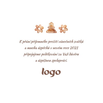 Čtvercové vánoční přáníčko 105