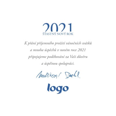 Čtvercové vánoční přáníčko 143
