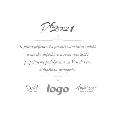 Čtvercové vánoční přáníčko 214